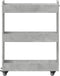 vidaXL - Kast - met - wieltjes - 60x22x79 - bewerkt - hout - betongrijs