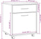 vidaXL - Kast - verrijdbaar - 45x38x54 - cm - bewerkt - hout - grijs - sonoma - eiken