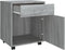 vidaXL - Kast - verrijdbaar - 45x38x54 - cm - bewerkt - hout - grijs - sonoma - eiken