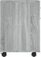 vidaXL - Kast - verrijdbaar - 45x38x54 - cm - bewerkt - hout - grijs - sonoma - eiken