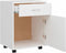 vidaXL - Kast - verrijdbaar - 45x38x54 - cm - bewerkt - hout - wit