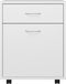vidaXL - Kast - verrijdbaar - 45x38x54 - cm - bewerkt - hout - wit