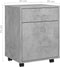 vidaXL - Kast - verrijdbaar - 45x38x54 - cm - spaanplaat - betongrijs