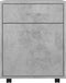 vidaXL - Kast - verrijdbaar - 45x38x54 - cm - spaanplaat - betongrijs
