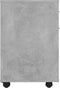 vidaXL - Kast - verrijdbaar - 45x38x54 - cm - spaanplaat - betongrijs