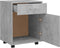 vidaXL - Kast - verrijdbaar - 45x38x54 - cm - spaanplaat - betongrijs