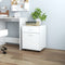 vidaXL - Kast - verrijdbaar - 45x38x54 - cm - spaanplaat - hoogglans - wit
