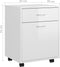vidaXL - Kast - verrijdbaar - 45x38x54 - cm - spaanplaat - hoogglans - wit