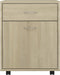 vidaXL - Kast - verrijdbaar - 45x38x54 - cm - spaanplaat - sonoma - eikenkleurig