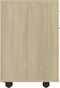 vidaXL - Kast - verrijdbaar - 45x38x54 - cm - spaanplaat - sonoma - eikenkleurig