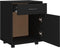 vidaXL - Kast - verrijdbaar - 45x38x54 - cm - spaanplaat - zwart