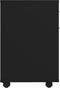 vidaXL - Kast - verrijdbaar - 45x38x54 - cm - spaanplaat - zwart