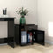vidaXL - Kast - verrijdbaar - 45x38x54 - cm - spaanplaat - zwart