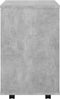 vidaXL - Kast - verrijdbaar - 46x36x59 - cm - spaanplaat - betongrijs