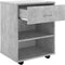 vidaXL - Kast - verrijdbaar - 46x36x59 - cm - spaanplaat - betongrijs