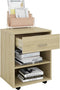 vidaXL - Kast - verrijdbaar - 46x36x59 - cm - spaanplaat - sonoma - eikenkleurig