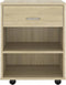 vidaXL - Kast - verrijdbaar - 46x36x59 - cm - spaanplaat - sonoma - eikenkleurig