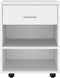 vidaXL - Kast - verrijdbaar - 46x36x59 - cm - spaanplaat - wit