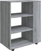 vidaXL - Kast - verrijdbaar - 60x35x75 - cm - bewerkt - hout - grijs - sonoma - eiken