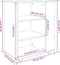 vidaXL - Kast - verrijdbaar - 60x35x75 - cm - bewerkt - hout - grijs - sonoma - eiken