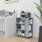 vidaXL - Kast - verrijdbaar - 60x35x75 - cm - bewerkt - hout - grijs - sonoma - eiken