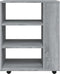 vidaXL - Kast - verrijdbaar - 60x35x75 - cm - bewerkt - hout - grijs - sonoma - eiken
