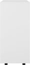vidaXL - Kast - verrijdbaar - 60x35x75 - cm - bewerkt - hout - wit