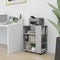 vidaXL - Kast - verrijdbaar - 60x35x75 - cm - spaanplaat - betongrijs
