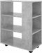 vidaXL - Kast - verrijdbaar - 60x35x75 - cm - spaanplaat - betongrijs