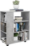vidaXL - Kast - verrijdbaar - 60x35x75 - cm - spaanplaat - betongrijs