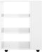 vidaXL - Kast - verrijdbaar - 60x35x75 - cm - spaanplaat - hoogglans - wit