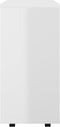vidaXL - Kast - verrijdbaar - 60x35x75 - cm - spaanplaat - hoogglans - wit