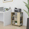 vidaXL - Kast - verrijdbaar - 60x35x75 - cm - spaanplaat - sonoma - eikenkleurig