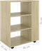 vidaXL - Kast - verrijdbaar - 60x35x75 - cm - spaanplaat - sonoma - eikenkleurig