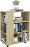 vidaXL - Kast - verrijdbaar - 60x35x75 - cm - spaanplaat - sonoma - eikenkleurig