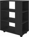 vidaXL - Kast - verrijdbaar - 60x35x75 - cm - spaanplaat - zwart