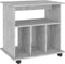 vidaXL - Kast - verrijdbaar - 60x45x60 - cm - spaanplaat - betongrijs