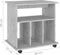 vidaXL - Kast - verrijdbaar - 60x45x60 - cm - spaanplaat - betongrijs