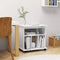 vidaXL - Kast - verrijdbaar - 60x45x60 - cm - spaanplaat - hoogglans - wit