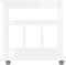 vidaXL - Kast - verrijdbaar - 60x45x60 - cm - spaanplaat - hoogglans - wit