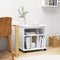 vidaXL - Kast - verrijdbaar - 60x45x60 - cm - spaanplaat - wit