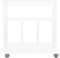 vidaXL - Kast - verrijdbaar - 60x45x60 - cm - spaanplaat - wit