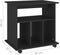 vidaXL - Kast - verrijdbaar - 60x45x60 - cm - spaanplaat - zwart
