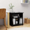 vidaXL - Kast - verrijdbaar - 60x45x60 - cm - spaanplaat - zwart