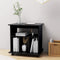 vidaXL - Kast - verrijdbaar - 60x45x60 - cm - spaanplaat - zwart
