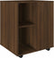 vidaXL - Kast - verrijdbaar - 60x53x72 - cm - bewerkt - hout - bruineikenkleurig