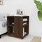 vidaXL - Kast - verrijdbaar - 60x53x72 - cm - bewerkt - hout - bruineikenkleurig
