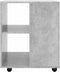 vidaXL - Kast - verrijdbaar - 60x53x72 - cm - spaanplaat - betongrijs