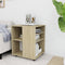 vidaXL - Kast - verrijdbaar - 60x53x72 - cm - spaanplaat - sonoma - eikenkleurig