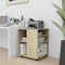 vidaXL - Kast - verrijdbaar - 60x53x72 - cm - spaanplaat - sonoma - eikenkleurig